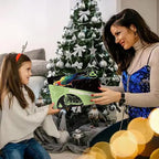 Georgie Porgy Scratch Paper Art Set for Kids Adults Magic Rainbow Scratchboards for DIY Arts and Crafts Kits Christmas Birthday Gift with Scratching Tools Kit (A5-Noctilucent Elf + Forest Animals)