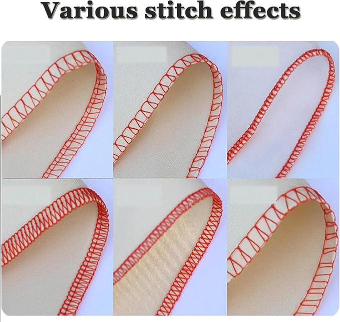 Serger Overlock Machine,High Speed Sewing Machine,Heavy-Duty Metal Frame Overlock Machine,Built-in Rolled Hem,Overlock Width 3.0-5.0mm,for Heavy Duty Fabric