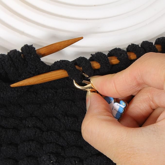 DoreenBeads Stitch Markers for Crocheting and Knitting, Alloy Enamel Crochet Marker Crochet Gifts for Knitting Weaving Sewing Accessories Quilting Jewelry Making