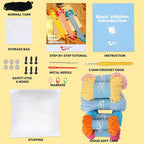 CrochetBox Crochet Kit for Beginner, Axolotls Bookmarks Easy Learn How to Crochet Stuffed Animals Gift for Adults and Teen(), Knitting Set with Yarn Hook Stitch-by-Stitch Video Tutorial(30%+ Yarn)