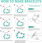 10MM Lake Blue Glass Beads Natural Gemstone Round Loose Stone Beads for Jewelry and Bracelets Making 72pcs 2 Strands 32"