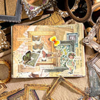 30Pcs Vintage Scrapbook Paper Photo Frame for Scrapbooking Junk Journal Collage Diary Embellishment DIY Photo Album DIY Craft Decoration, 10 Patterns (YSDC4)