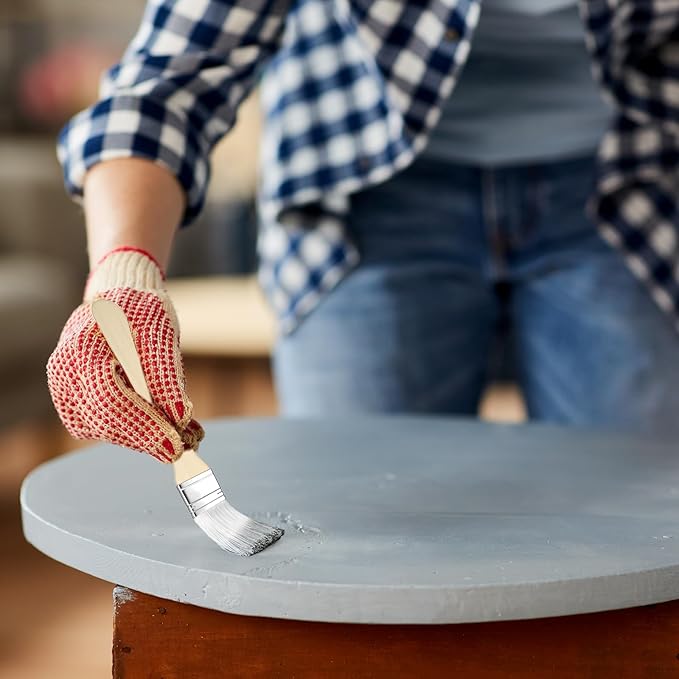 10 PCS Pottery Glaze Brushes Glazing Goat Hair Blending Brush Painting Ceramic Brushes Paintbrush Underglaze Brush Art Paintbrush Tool for Canvas Oil Pottery Canvas