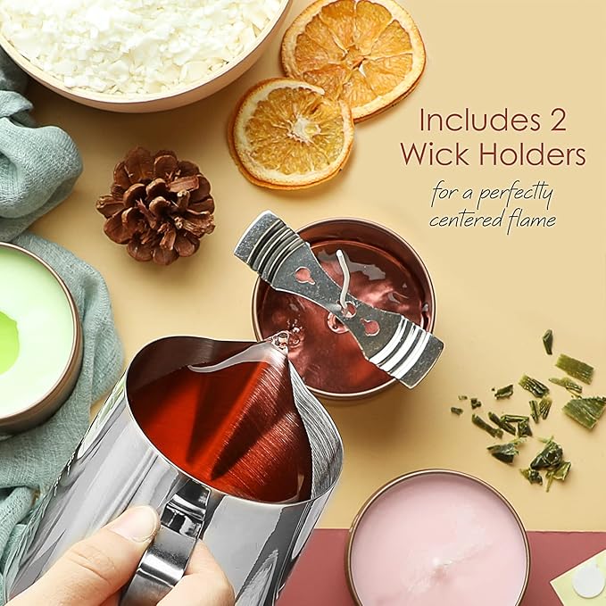 Organic Soy Candle Wax for Candle Making, 10 lbs Natural Candles Making Supplies, Beeswax-Free, Paraffin-Free, Pure Soy Wax Flakes Perfect for Candles, Tealights and Melts