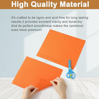 100 Sheets Orange Cardstock 8.5 x 11 Halloween Paper, 75lb Heavyweight Pumpkin Paper Card Stock for Cards Making, Greeting Card, School Crafting, Invitations