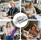 Upgraded Magnetic Seam Guide for Sewing Machine, Magnetic Sewing Guide with Clip, Adjustable Seam Guide, Multifunctional Hem Guide, Universal Sewing Machine Attachments, Sewing Supplies Accessories