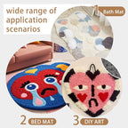 1*PC 40” x 40” Tufting Cloth for Tufting Gun, Primary Tufting Cloth with Marked Lines, Durable Monks Cloth for Punch Needle, Edges Sewn for DIY Crafts