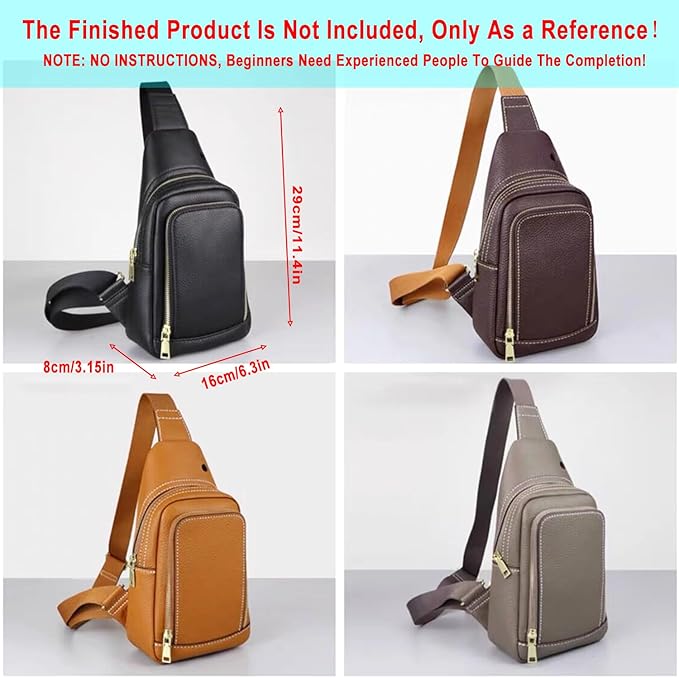 RIVEENY Sling Bag Acrylic Template,Leather Pattern Acrylic Leather Templates for Capacity Crossbody Backpack Casual Motorcycle Chest Bag for Men's