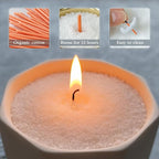 Pearled Candle Extra Wicks 100 Pack for Pearled Candle Making - 2 Inch Orange Cotton Candle Wicks for Candle Making DIY