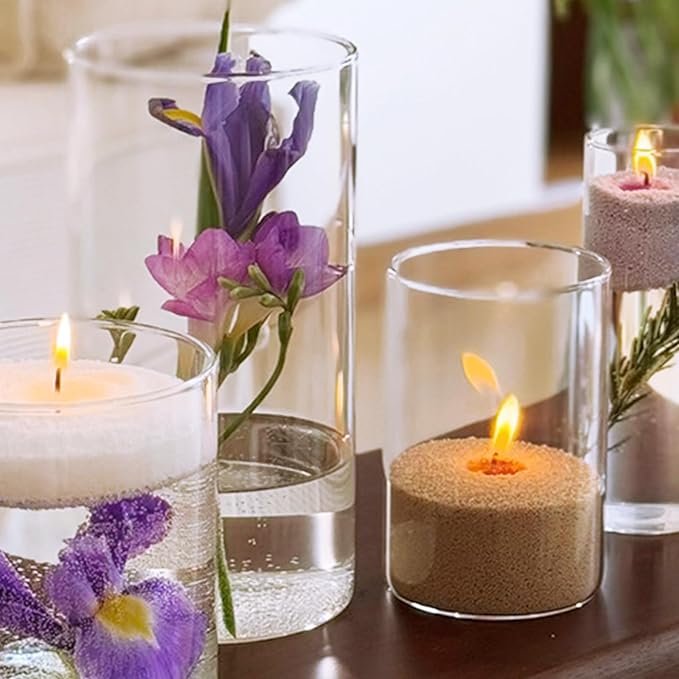 CoolCrafts 2 Pounds Transparent Gel Wax for Candle Making Clear Jelly Candle Wax for Decorative Projects