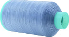 Mandala Crafts Bonded Nylon Thread Light Blue Heavy Duty Sewing Threads - 2843 YDs Size 46 210D T45 Tex 45 Thread for Leather Jeans Weaving Outdoor Marine Upholstery Threads