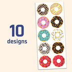 40 Sheets - Donut Stickers for Party Favors - 400 Stickers, 1.5"