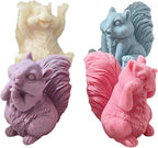 Squirrel Candle Mold - Resin Casting Silicone Molds for Home Decor & Candle Making Wave Spiral Mold
