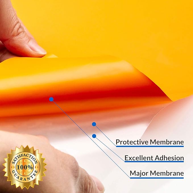 HTV Orange Heat Transfer Vinyl Rolls 12 Inch by 8feet Roll Iron on DIY for T-Shirt Easy to Cut & Weed for Heat Vinyl Design Glossy (8Ft, Orange)