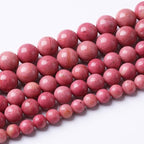 10mm 38pcs 7A Premium Gemstone Rhodochrosite Beads Natural Stone Round Loose Energy Healing Beads for Jewelry Making DIY Bracelet