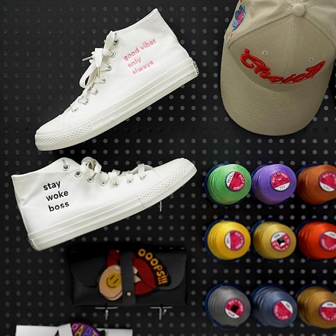 Richword Selected Embroidery Machine Thread 15 Colors 40WT (108D/2) Polyester Thread Kit Each Spool 4000M (4374Y) Suitable for Embroidery Machines