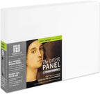 Ampersand Art Supply Wood Gesso Artist Painting Panel: Primed Smooth, 5" x 7", 7/8" Cradled Profile