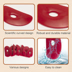 DIYOOHOMY Pottery Ribs for Pottery Tools and Clay Tools, Soft Silicone Ceramic Supplies Kit for Shapes Sculpting,Mud,Trimming,Throwing (2)