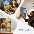 4 Pack 12x16 Basswood Paint Pouring Panels for Acrylic Pouring, Oil & Abstract Painting – Sturdy Wood Painting Boards for Artists and Crafters