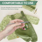 10 mm Circular Knitting Needles US15 |40 inches/100 cm | Suitable for Beginners to Knit Sweaters, Scarves, Blankets and Other Projects!