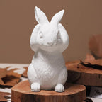 3 Wise Rabbit Molds - No See/Speak/Hear Candle 3 Pack Bunny Resin Mold - Resin Casting Silicone Molds for Home Decor & Candle Making Wave Spiral Mold