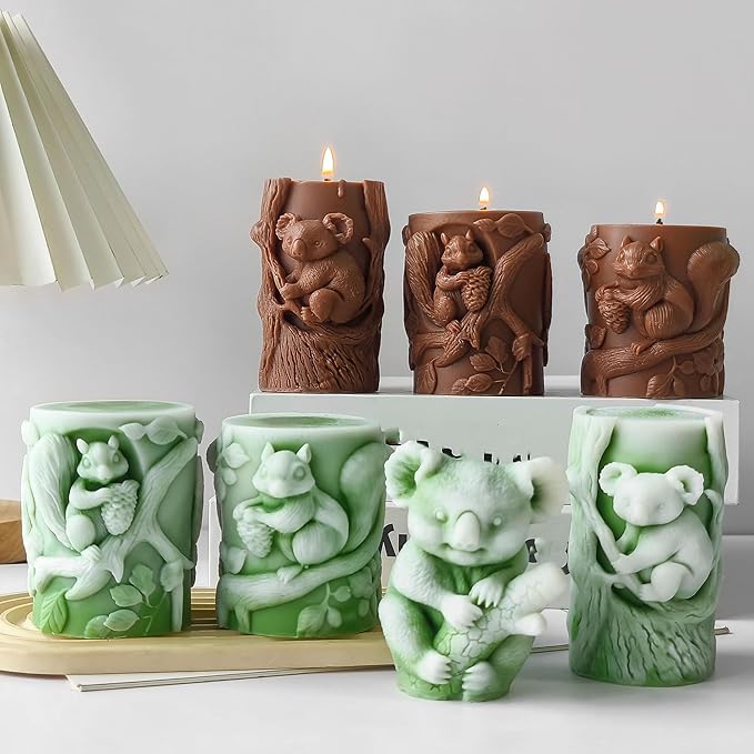 Animal Molds Animal Resin Mold - Resin Casting Silicone Molds for Home Decor & Candle Making Wave Spiral Mold