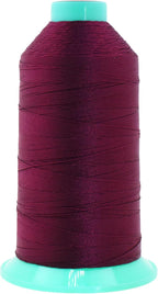 Mandala Crafts Bonded Nylon Thread Burgundy Heavy Duty Sewing Threads - 1250 YDs Size 138 420D T135 Tex 135 Thread for Leather Jeans Weaving Outdoor Marine Upholstery Threads