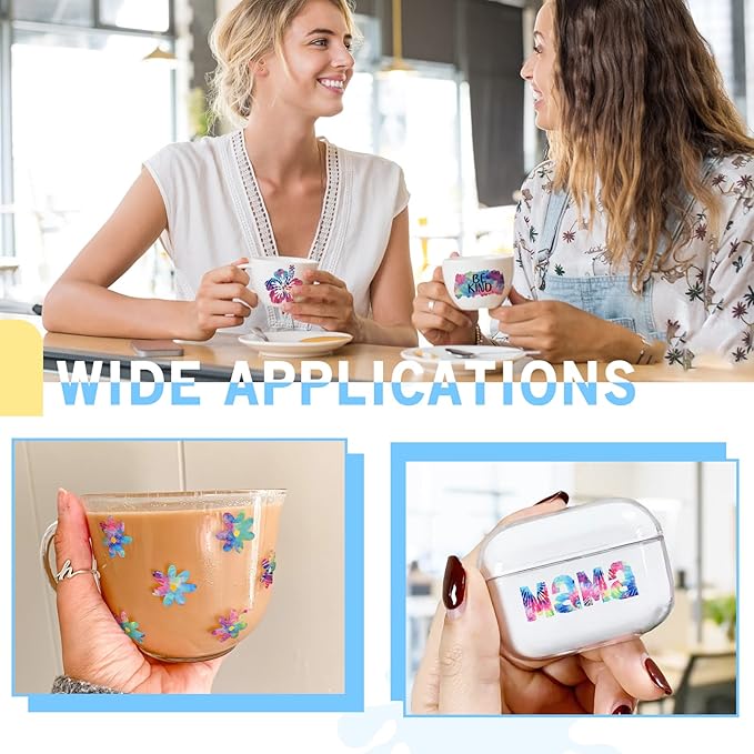 Tintnut Tie Dye Permanent Vinyl Roll - 12" x 5ft, Seamless Purple Red Permanent Adhesive Vinyl, Swirl Patterned Self Sticker for Cutting Machine, Home Decor