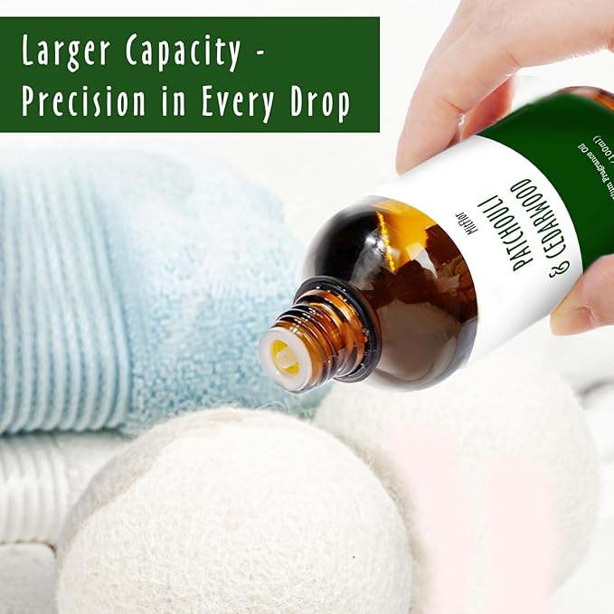 Patchouli & Cedarwood Fragrance Oil, Large Size Premium Fragrance Oil for Soap & Candle Making, MitFlor Single Scented Oil for Diffuser,Masculine Home Fragrance