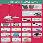 High-Speed Overlock Serger Machine with Stepless Speed Adjustment,250w Motor,3000 SPM,Adjustable Stitch Length and Width,Ideal for Edging,Seaming,and Decorative Stitching Blue