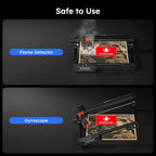 ATOMSTACK A5 Pro V2 5W Laser Engraving Machine, Laser Cutter for Beginners, 400 mm/s and with 400 x 400 mm Working Area, for Leather, Ceramic, Dark Acrylic, Coated Metal, Stainless Steel etc.