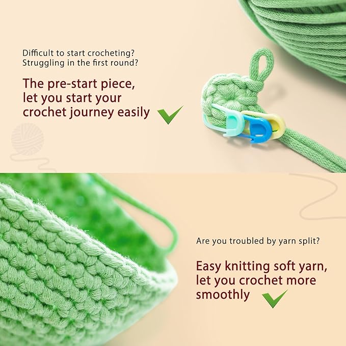 CrochetBox Crochet Kit for Beginners Adults - Capybara Starters Crochet Kit, Beginners Crocheting Kitting for Adults Teen, Craft Gifts with Crochets Yarns, Hook, Step-by-Step Video, Instruction