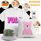 The Accessories Bundle for Cutting Joy Machines, Accessories and Supplies Include Heat Transfer Vinyl, Adhesive Vinyl, Cutting Mat and Weeding Tools for Crafting Starter