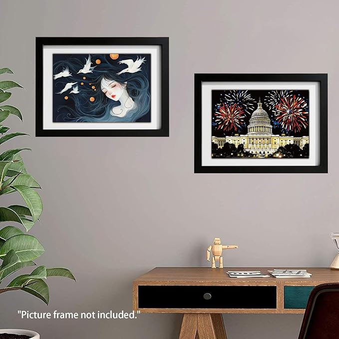 Iskueal Scratch Art Painting Set for Adults – 8 Sheets A4 Rainbow Scratch Paper,Night Scene Engraving Art Kit Creative Craft Art Set for Craft Enthusiasts (Brazilian Statue/Person)