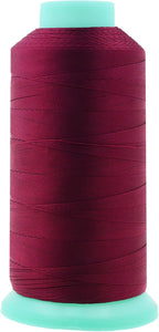 Mandala Crafts Bonded Nylon Thread Burgundy Heavy Duty Sewing Threads - 1100 YDs Size 92 280D T90 Tex 90 Thread for Leather Jeans Weaving Outdoor Marine Upholstery Threads