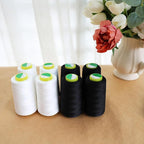 Black & White Sewing Thread, 8PCS 40S/2 3000 Yard Spool Serger Thread, All Purpose Polyester Thread Serger Thread Cones