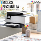 Printable Vinyl Sticker Paper for Laser Printer - Glossy White - 30 Self-Adhesive Sheets - Waterproof Decal Paper - Standard Letter Size 8.5"x11"