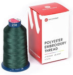Richword Selected Green Embroidery Thread 4000M(4374Y) 40WT Polyester Thread 100 Colors Selected for Commercial Multi Needles and Single Needle Embroidery Machine 0238