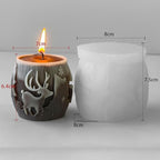 Deer Animal Molds Animal Spiral Wave Pillar Rotate Candle & Resin Mold - Resin Casting Silicone Molds for Home Decor & Candle Making Wave Spiral Mold