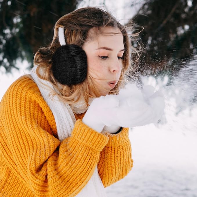 Tatuo Faux Fur Fabric Christmas Fluffy Fuzzy Craft Fake Fur Cuts Shaggy Synthetic Plush Patch Sewing DIY Winter Halloween Costume Gnome Beard Miniature Dolls Rugs Mats Gift(Black,2 x 100 Inch)