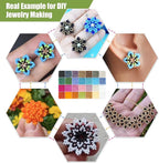 Ybxjges 24000Pcs 2mm Glass Seed Beads Kit, with 28 Colors Small Beads Kit for Girls,Women and Adults,Bracelets, Necklaces,Earring,Jewelry Making Supplies