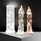 Couple Candle Mold Portrait Candle Resin Mold - Resin Casting Silicone Molds for Home Decor & Candle Making Wave Spiral Mold