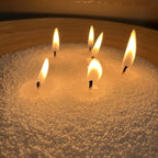 NICEME White Candle Sand with Wicks Pearled Candle Wax Beads, 26OZ/ 750g Customized Powder Candle Making Kit All Natural Granulated Wax for Candles Self Extinguish Refillable Candles with 30pcs Wicks