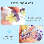 JDiction 200g UV Resin - New Formula Crystal Clear Solar Cure Sunlight Activated Hard UV Resin Kit for Jewelry Making, Casting and Coating DIY Crafts