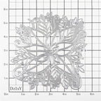 DzIxY Christmas Hollow Flowers Metal Cutting Dies for Card Making Kit Embossing Paper Die Cuts Scrapbook Machine Stencils Storage Pockets Supplies