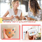 Tintnut Tie Dye Permanent Vinyl Roll - 12 inch x 5ft, Seamless Color Gradient Permanent Adhesive Vinyl, Swirl Pattern Water Proofing Self Sticker Water Proofing