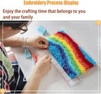 HIYIRUI Latch Hook Kits for Adults DIY Needlework Unfinished Crocheting Rug Kit with Color Preprinted Pattern,Zd615,20.5 X 15 Inch