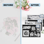 10 PCS 8 x 12 Inch Large Die Cut Storage Envelopes with 1 mm Magnetic Sheets for Dies Storage, Die Storage Envelopes and Magnet Sheets, Stamp and Die Storage Pockets