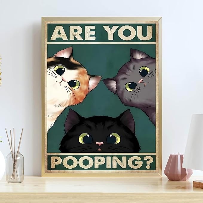 Lzyueyuan Cat Stamped Cross Stitch Kits for Adults Beginner,Animal Cross Stitch Ornament Kits Counted Embroidery Needlepoint Kits Home Decor 13.8X13.8 inch