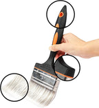 4 Inch Large Artist Flat Paint Brush Wide Wall Art Paint Brush for Gesso, Varnishes, Acrylic Painting, Watercolor, Wood, Wall, Furniture